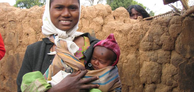 moeder en kind india